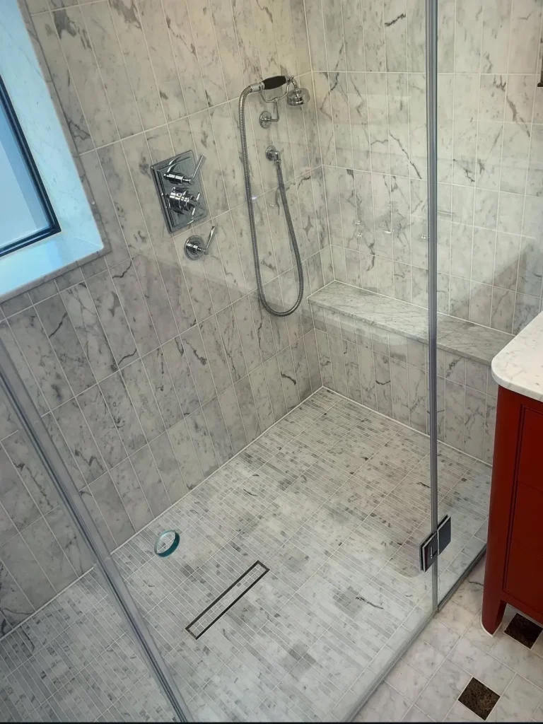 Brighton: Italian Marble Family Bathroom - Brighton Bathroom 2